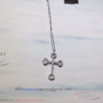 AAA APM Monaco Jewelry Replica - Diamond Paved Cross Necklace